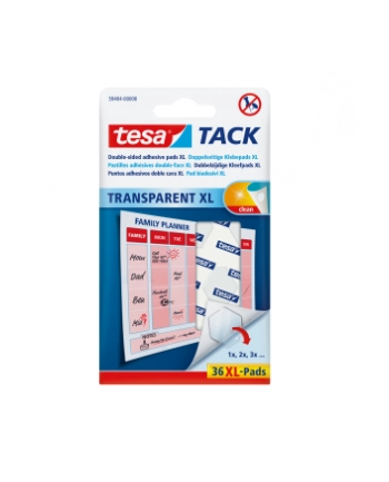 Tesa TACK XL dwustronne płatki samoprzylepne 36 szt nr 2