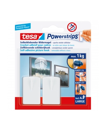 TESA Systeemhaak Tesa Powerstrip+strips/bs 2 (58031-00000)