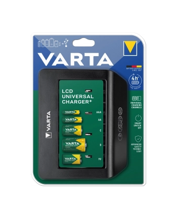 VARTA LCD Universal+ do akumulatorów AA,AAA,C,D,9V nr 1