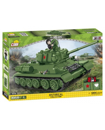 COBI 2542 Historical Collection WWII Czołg T 34-85 668 klocków