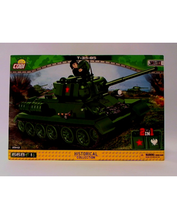 COBI 2542 Historical Collection WWII Czołg T 34-85 668 klocków