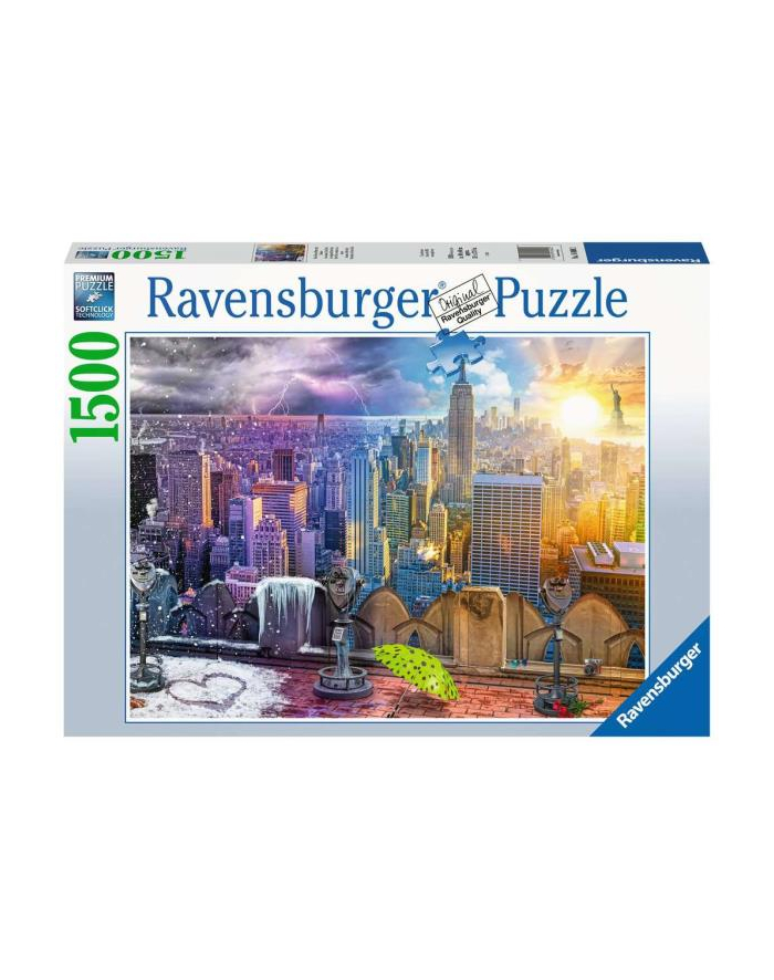 Puzzle 1500el Nowu York w lecie i zimmą 16082 RAVENSBURGER główny