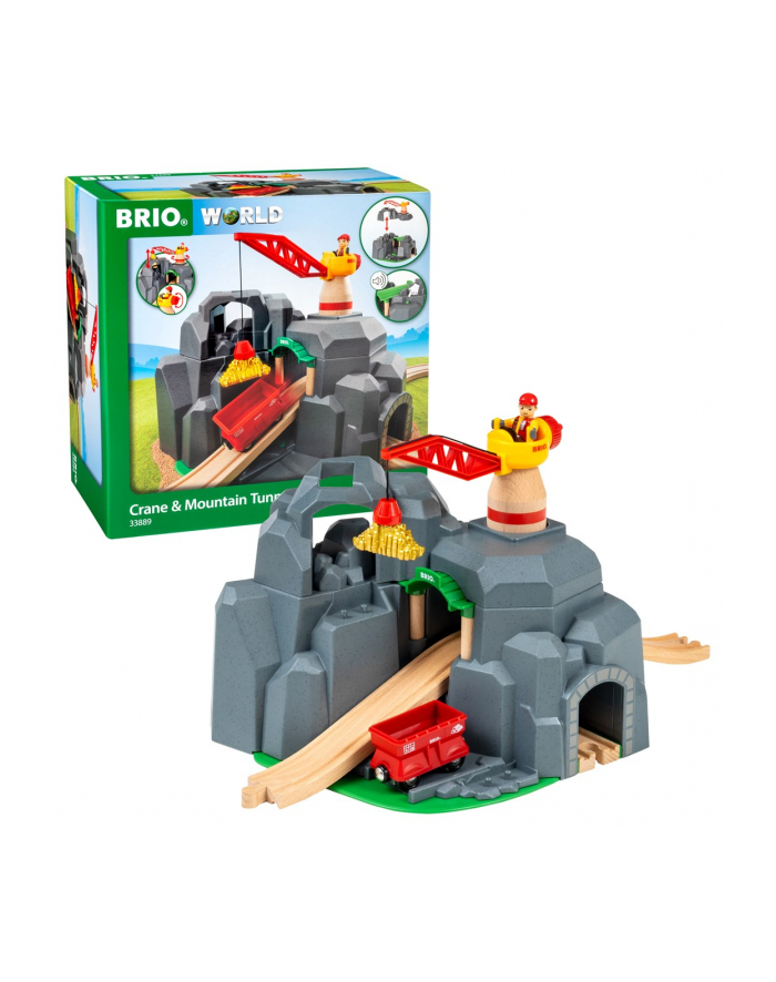 ravensburger BRIO 33889 Dźwig i tunel górski główny