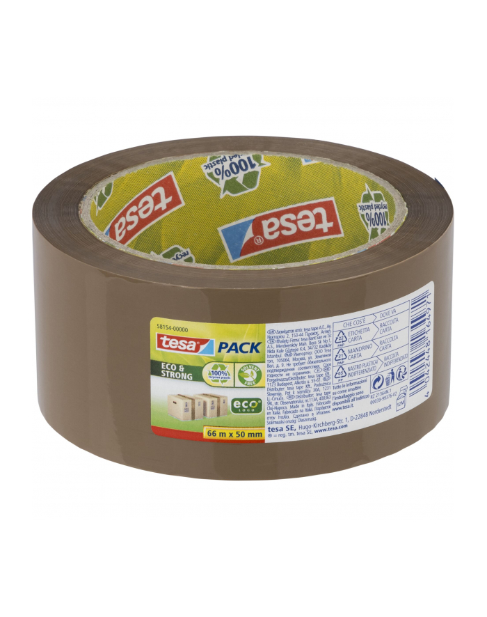 Tesa Taśma Pakowa Eco & Strong 50mm x 66m brązowy główny