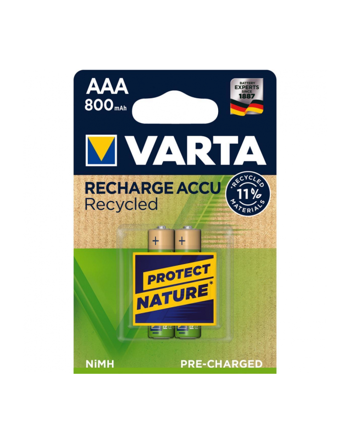 Varta 5681 2szt Baterie ładowane ACCU RECYCLED AAA Ni-MH/800mAh/1,2V główny