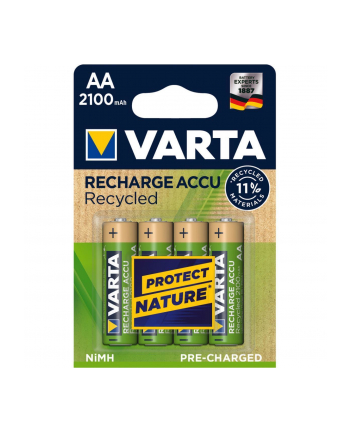 Varta 1x4 Varta RECHARGE ACCU Recycled 2100 mAH AA Mignon NiMH