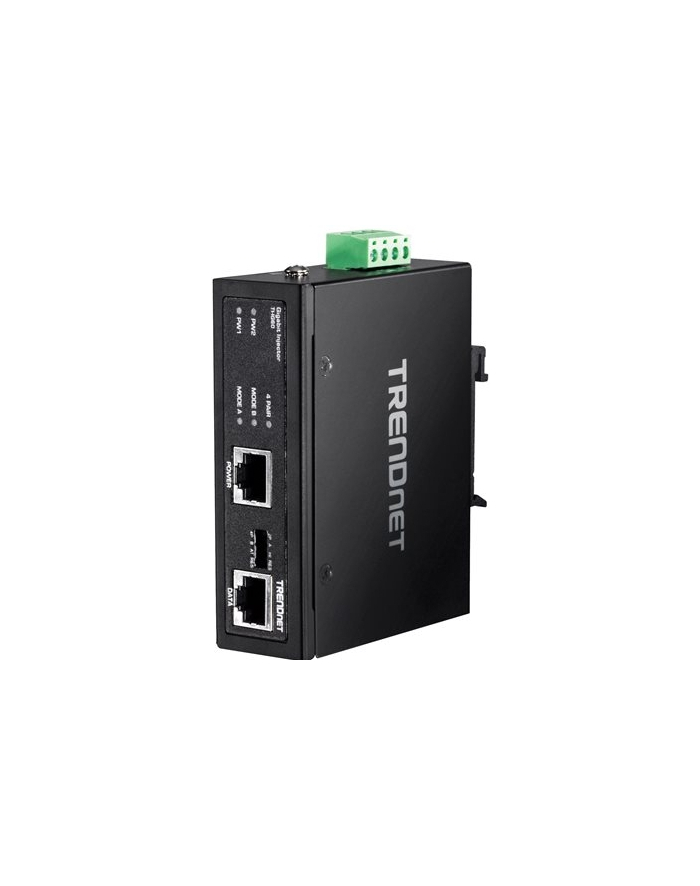 TRENDnet Przemysłowy iniektor PoE+ 60W IP 30 (TIIG60) główny