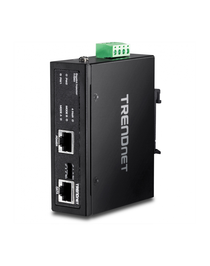 TRENDnet Przemysłowy iniektor PoE+ 60W IP 30 (TIIG60) główny