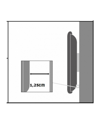 Techly ICA-LCD 114WH ścienny uchwyt do telewizora 94 cm (37'') Biały