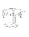 Techly Desk Stand for 2 Monitor 13-27'' with Base h.400m ICA-LCD 3410 68,6 cm (27'') Wolnostojący Czarny - nr 4