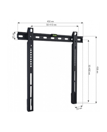 Techly ICA-PLB 140M ścienny uchwyt do telewizora 139,7 cm (55'') Czarny