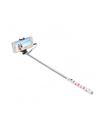 Ultron Przewodowy Selfie Stick Różowe Serca (173950) nr 2