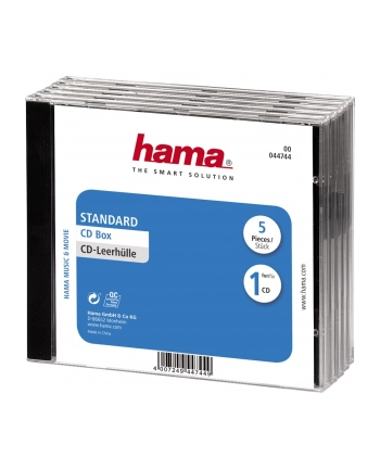 Hama Pudełko CD Standard 5- pak (44744) nr 1