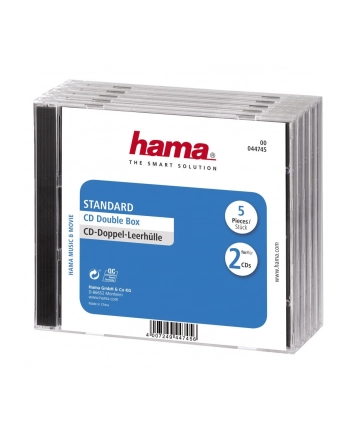Hama PUDEŁKA NA CD-BOX 5 SzT. PODWÓJNE 447450000 nr 2