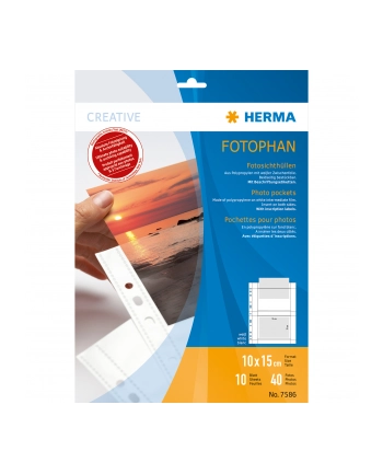 HERMA  KOSZULKI ALBUM FOLIA BIAŁA NA ODBITKI 10X15 10X1540SZT nr 1