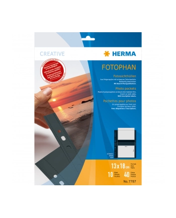 Herma  koszulki 13x18cm - czarne 10 szt. poziome (7787) nr 2