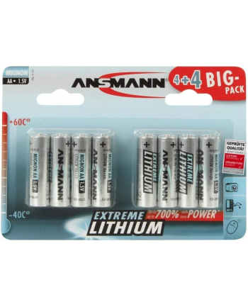 Ansmann 4+4 Extreme Lithium AA Mignon Big Pack (1512-0012)