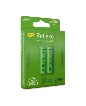 GP RECYKO AA-BATTERI 2600 MAH 2-PACK