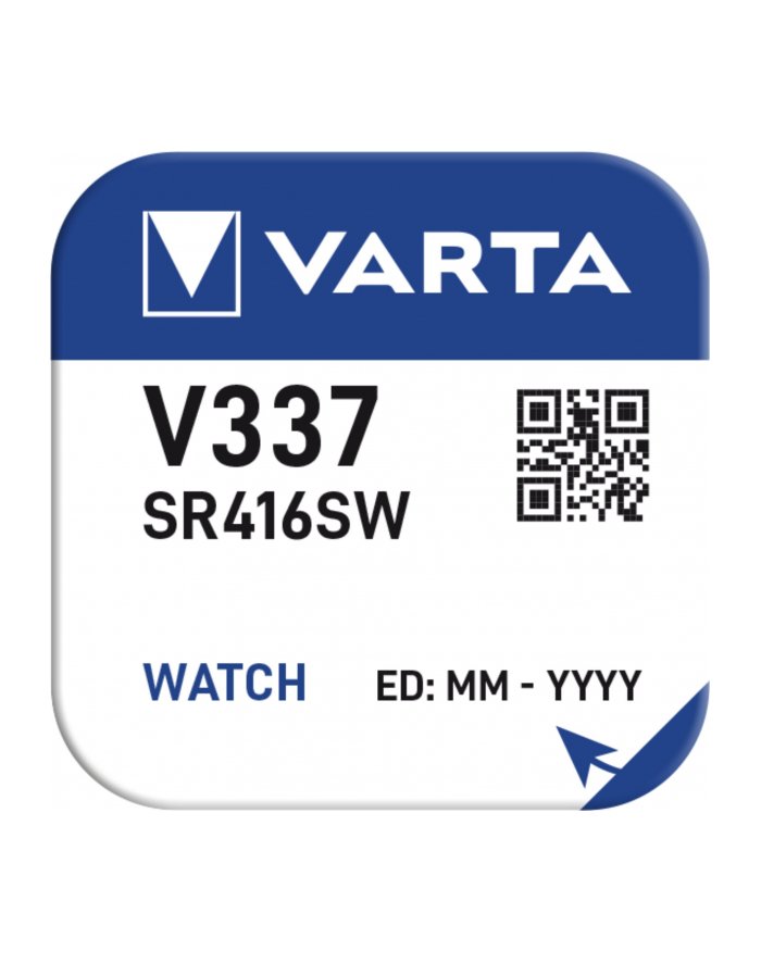 Varta Uhrenbatterie V 337 Silber 8mAh 1,6 V (00337101111) główny