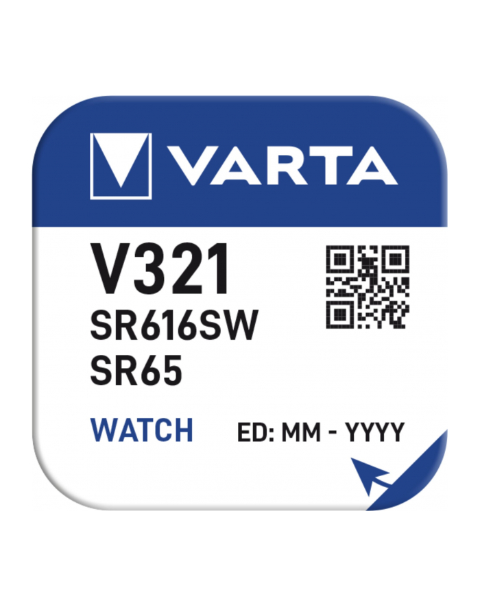 Varta 321 D321 SR616SW 1.55V 6.8x1.65mm (321101111) główny