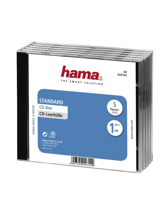 Hama Pudełko CD Standard 5- pak (44744) główny