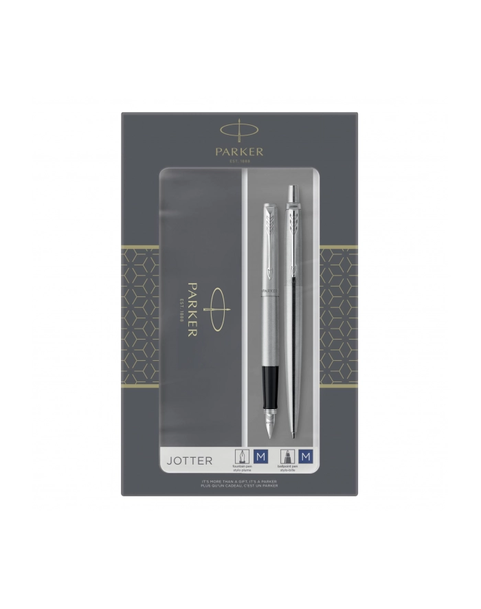 Długopis automatyczny pióro W Parker Jotter Stal Ct Etui Wb główny