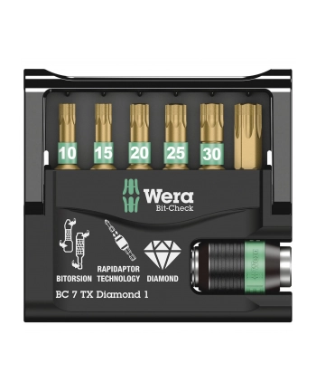 Wera Zestaw bitów 7 szt. TORX BiTorsion 05057415001 nr 2