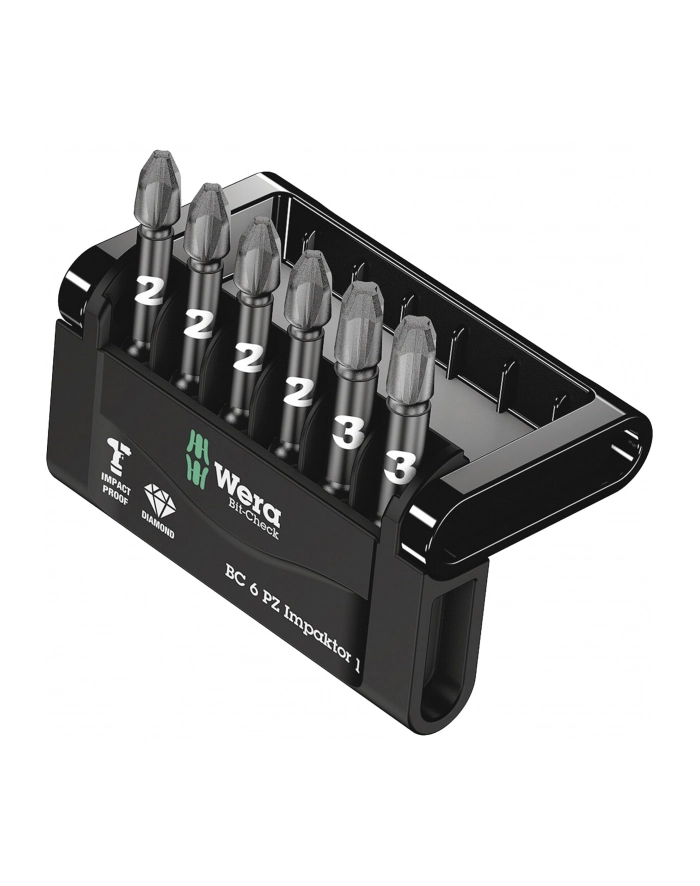 Wera Końcówka krzyżowa Mini-Check Impaktor 3, zestaw, 6 szt. MINI-CHECK IMPAKTOR DC 50 MM Pz główny