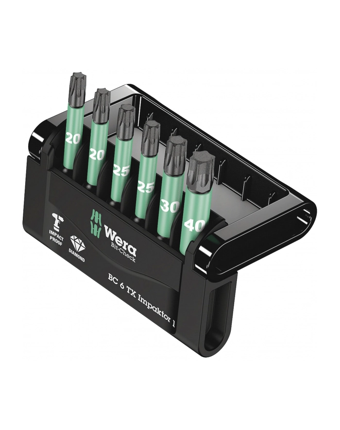 Wera Bity wkrętakowe diamentowe Impaktor do wkrętarek impulsowych w zestawie Mini-Check Impaktor 2 (05057693001) główny