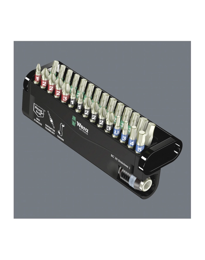 Wera Bity nierdzewne Torsion z uchwytem Rapidaptor w zestawie Bit-Check 5071109001 główny