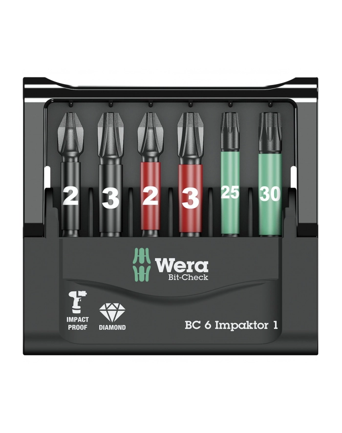 Wera Bity Mini Check Impaktor 4, 6,3 mm (1/4 ), 6 szt. główny