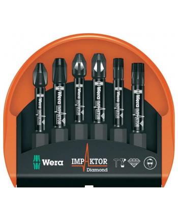 Wera Bity Mini Check Impaktor 4, 6,3 mm (1/4 ), 6 szt.