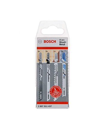 Bosch zestaw brzeszczotów do wyrzynarki Wood and Metal 15 szt. 2607011437