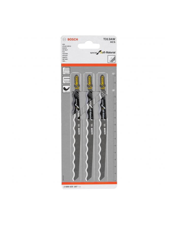 Bosch Brzeszczot do wyrzynarek T 313 AW 2608635187 główny