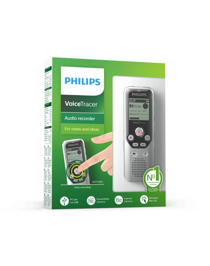 Philips DVT1250 srebrny główny