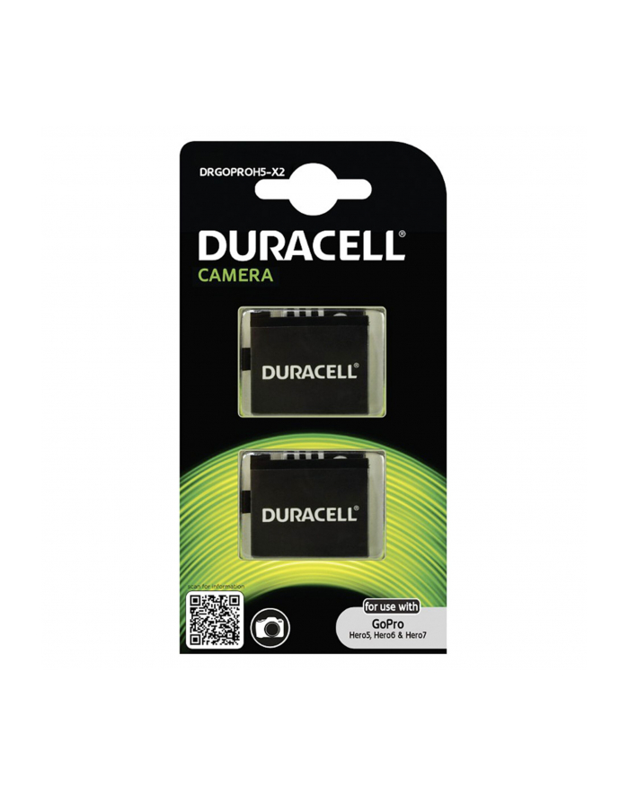 2xAKUMULATOR Duracell GoPro Hero 5/Hero 6/Hero 7 - Black AABAT-001 główny