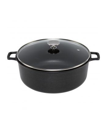 De Buyer Niski Garnek Aluminiowy Z Pokrywą 24Cm Choc Extreme
