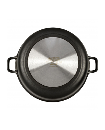 De Buyer Niski Garnek Aluminiowy Z Pokrywą 28Cm Choc Extreme