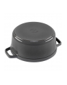 Staub Garnek z przykrywką okrągły 24 cm szary - nr 7