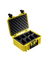 B&W outdoor.cases Typ 3000 RPD z przegrodami Żółta - nr 1