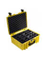 B&W outdoor.cases Typ 6000 RPD z przegrodami Żółta - nr 1
