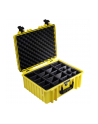 B&W outdoor.cases Typ 6000 RPD z przegrodami Żółta - nr 6