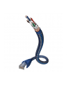 Kabel sieciowy Inakustik 00480301 CAT 6 SF/UTP AWG 24 RJ45 1m Srebrno-niebieski (480301) - nr 1