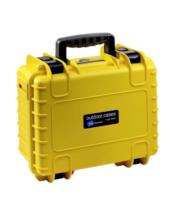 B&W outdoor.cases Typ 3000 SI z gąbką Żółta
