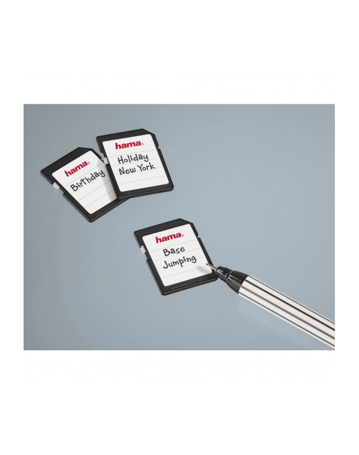 Hama MEMORY CARD LABELS 18 PIECES CZARNY/BIAŁY (95916) główny