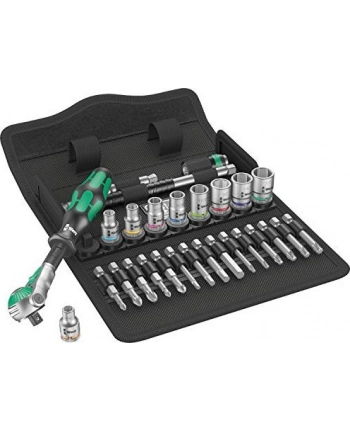 Wera 8100 SA 9 Grzechotka Zyklop Speed 1/4 w zestawie calowym 28cz. 05004019001 nr 1