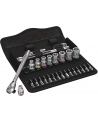 Wera 8100 SA 11 Grzechotka Zyklop Metal 1/4 z przełącznikiem w zestawie 28cz. 05004021001 - nr 2