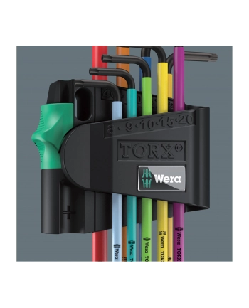 WERA Zestaw kluczy trzpieniowych torx typ L T8-T40 z otworem 9szt. 05024335001 nr 2