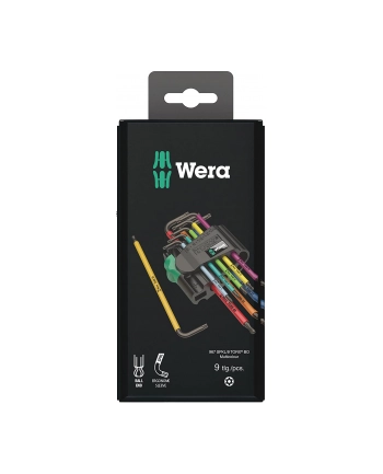 Wera Zestaw kluczy trzpieniowych TORX BO Multicolour BlackLaser z magnetyzerem 967 SPKL/9 05073599001 nr 2