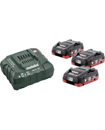 Metabo 3 akumulatory LiHD 18V/4.0Ah + ASC 30-36V (685132000)